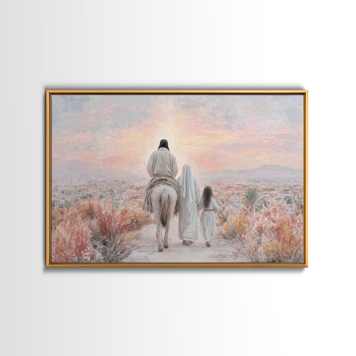 Walk Of Faith – Framed Canvas Print – Christian Art Canvas – Christian Wall Art – Modern Christian Art – Christian Gift Ideas