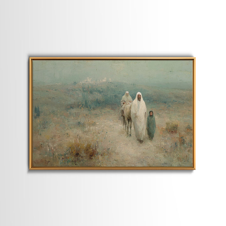 Journey Of Faith | Framed Canvas Print | Christian Art | Christian Art Canvas | Christian Wall Art | Christmas Art Prints | Jesus Painting