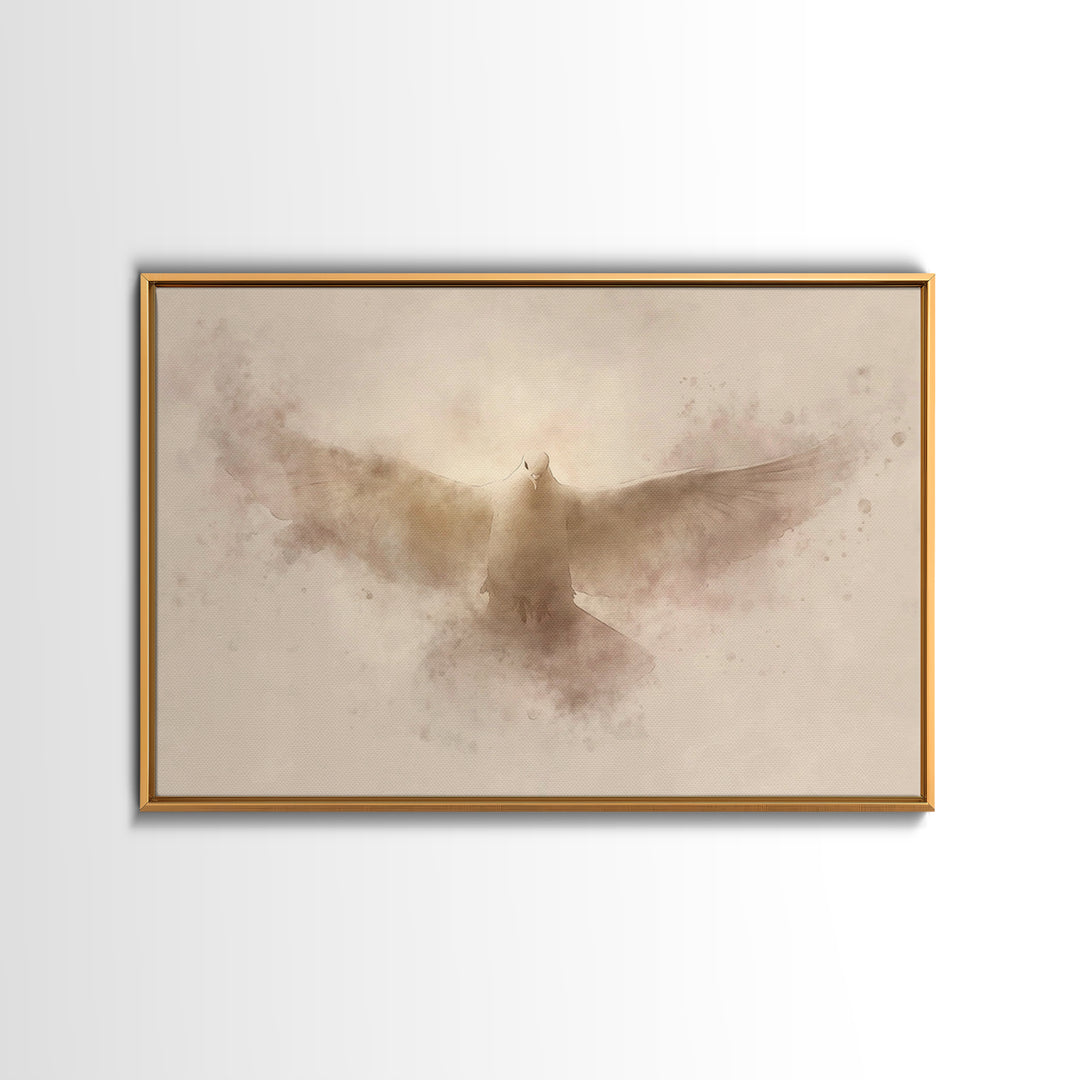 Holy Presence – Framed Canvas Print – Christian Art Canvas – Christian Wall Art – Subtle Christian Art – Christian Christmas Art – Jesus Pa