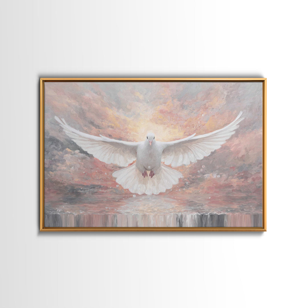 Dawn Of Grace, Framed Canvas Print, Christian Wall Art, Christian Art Canvas, Christian Christmas Art, Christmas Canvas Wall Art, Jesus Pai