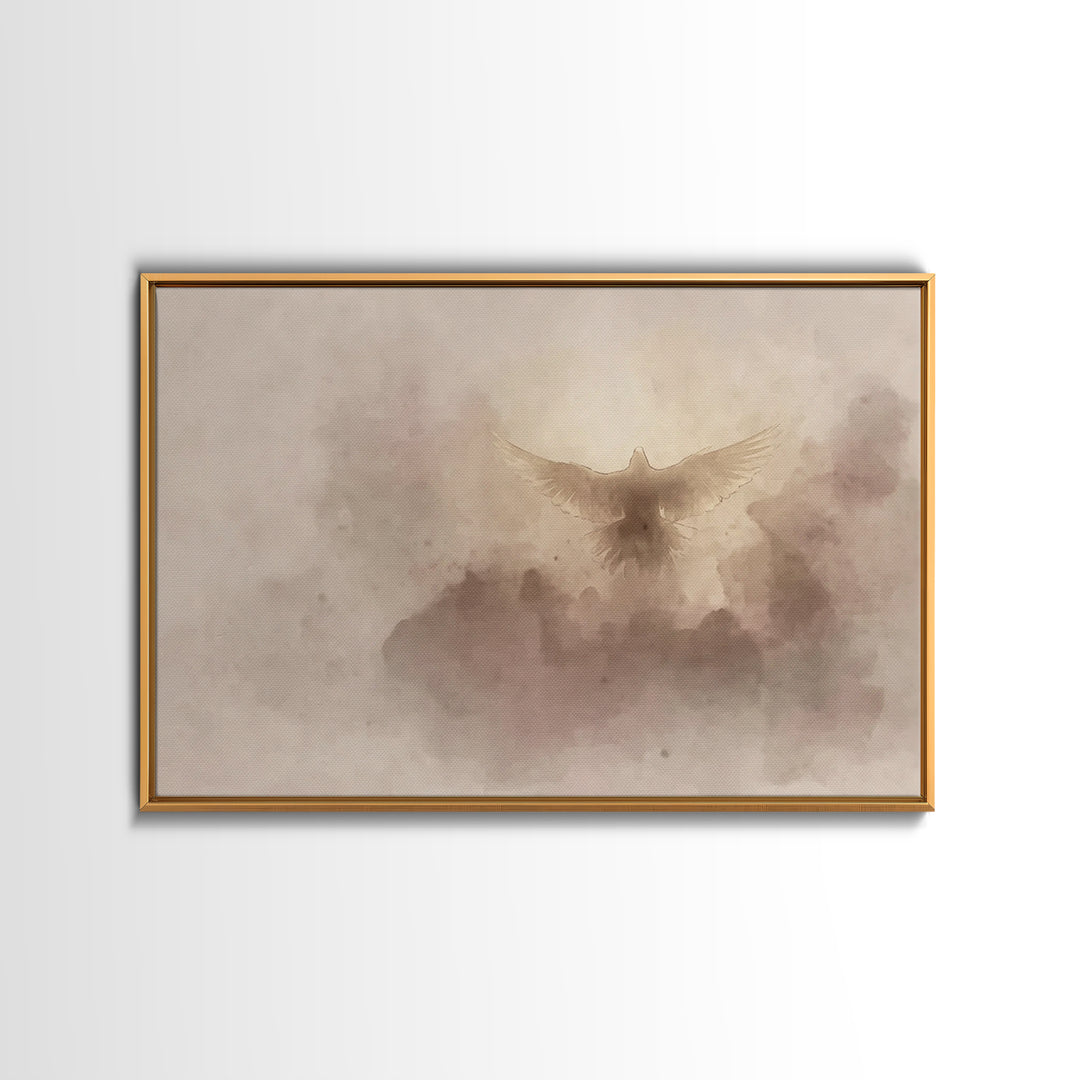 Spirit Of Dawn – Framed Canvas Print – Christian Wall Art – Christian Art Canvas – Christian Art – Christmas Art – Christian Decor