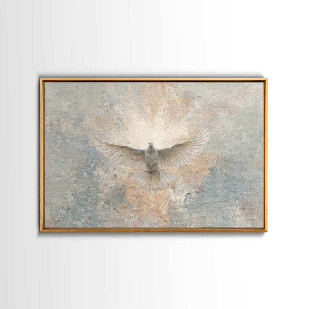 Heavenly Promise | Framed Canvas Print | Christian Art Canvas | Christian Wall Art | Christian Painting | Christmas Art | Christian Gift