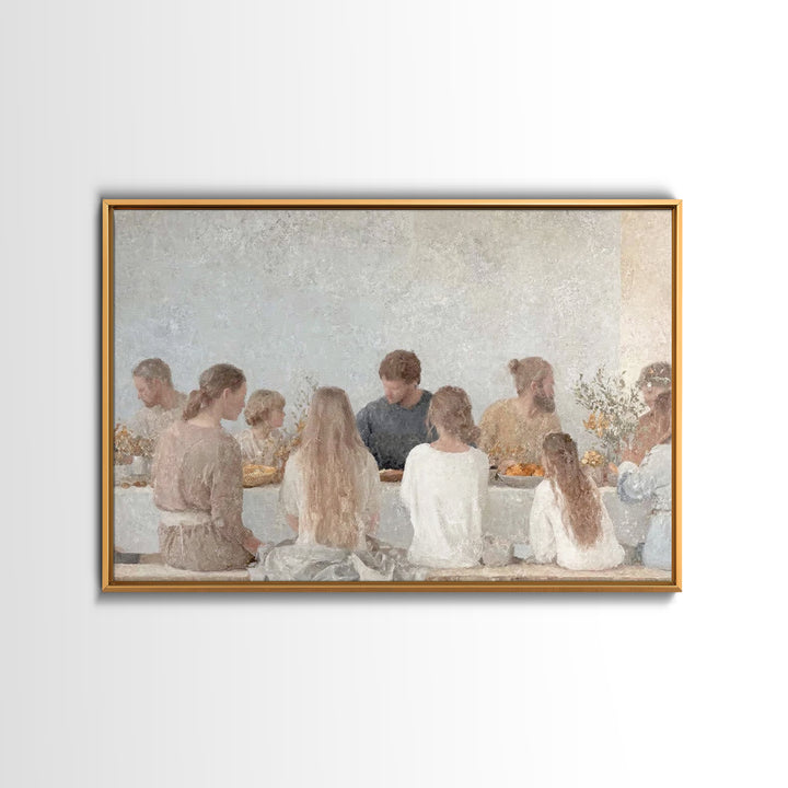 Gathered Grace - Framed Canvas Print - Christian Wall Art - Jesus Painting - Christian Art Canvas - Minimalist Christian Art - Christian Gi