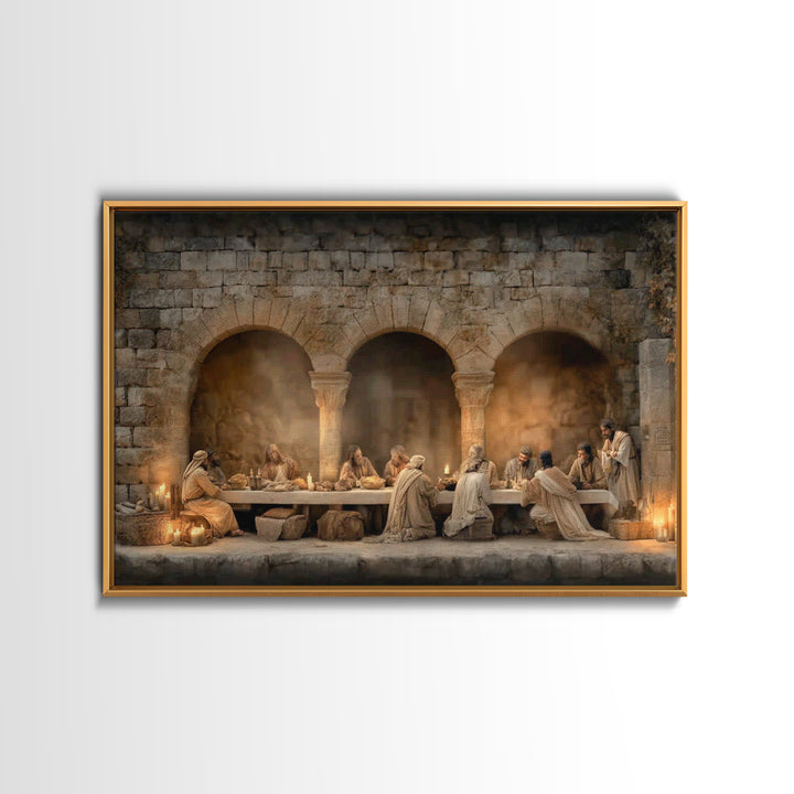 Holy Evening Light - Framed Canvas Print - Christian Wall Art - Christian Art Canvas - Jesus Painting - Vintage Christian Art - Christian D