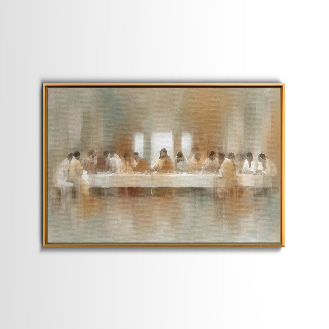 Eternal Gathering - Framed Canvas Print - Christian Wall Art - Christian Art Canvas - Moody Christian Art - Jesus Painting - Christian Chri