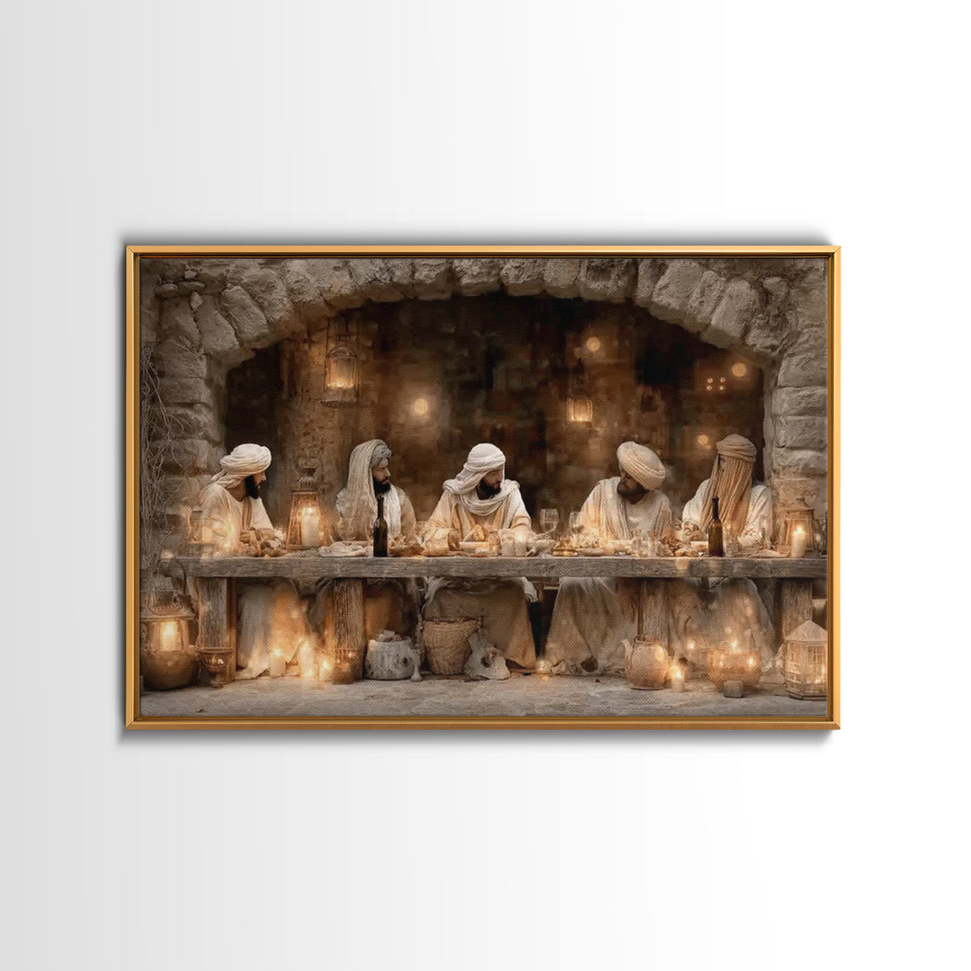Blessed Assembly - Framed Canvas Print - Christian Wall Art - Christian Art Canvas - Jesus Painting - Christian Decor For Home - Unique Chr