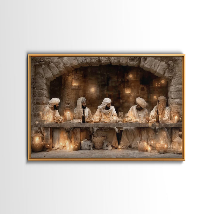 Blessed Assembly - Framed Canvas Print - Christian Wall Art - Christian Art Canvas - Jesus Painting - Christian Decor For Home - Unique Chr