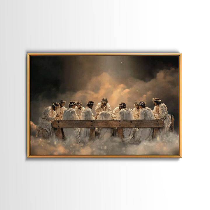 Heavenly Feast Unity | Framed Canvas Print | Christian Christmas Art | Christian Art Canvas | Jesus Painting | Christian Decorations | Mode