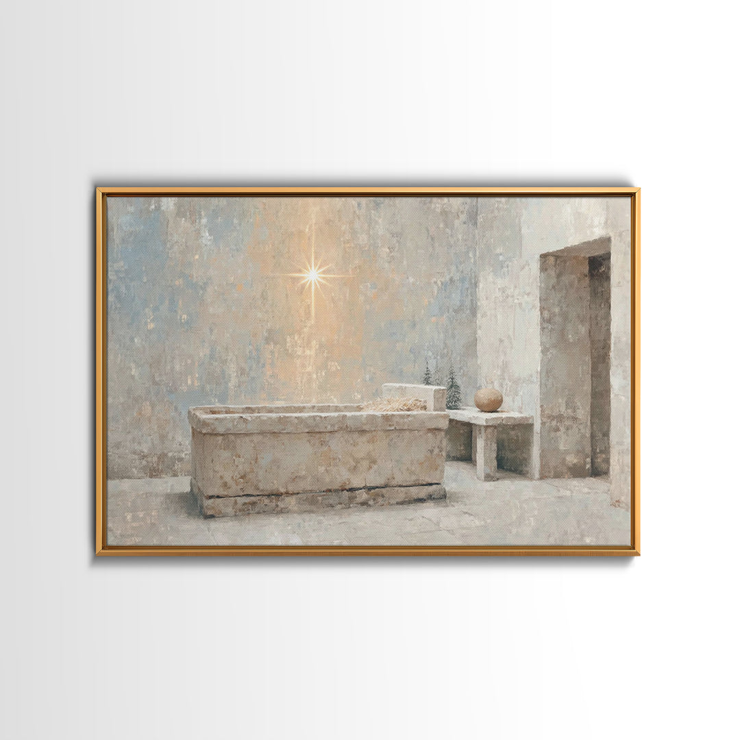 Renewed Journey | Framed Canvas Print | Christian Wall Art | Christian Art Canvas | Jesus Painting | Vintage Christian Art | Christian Art