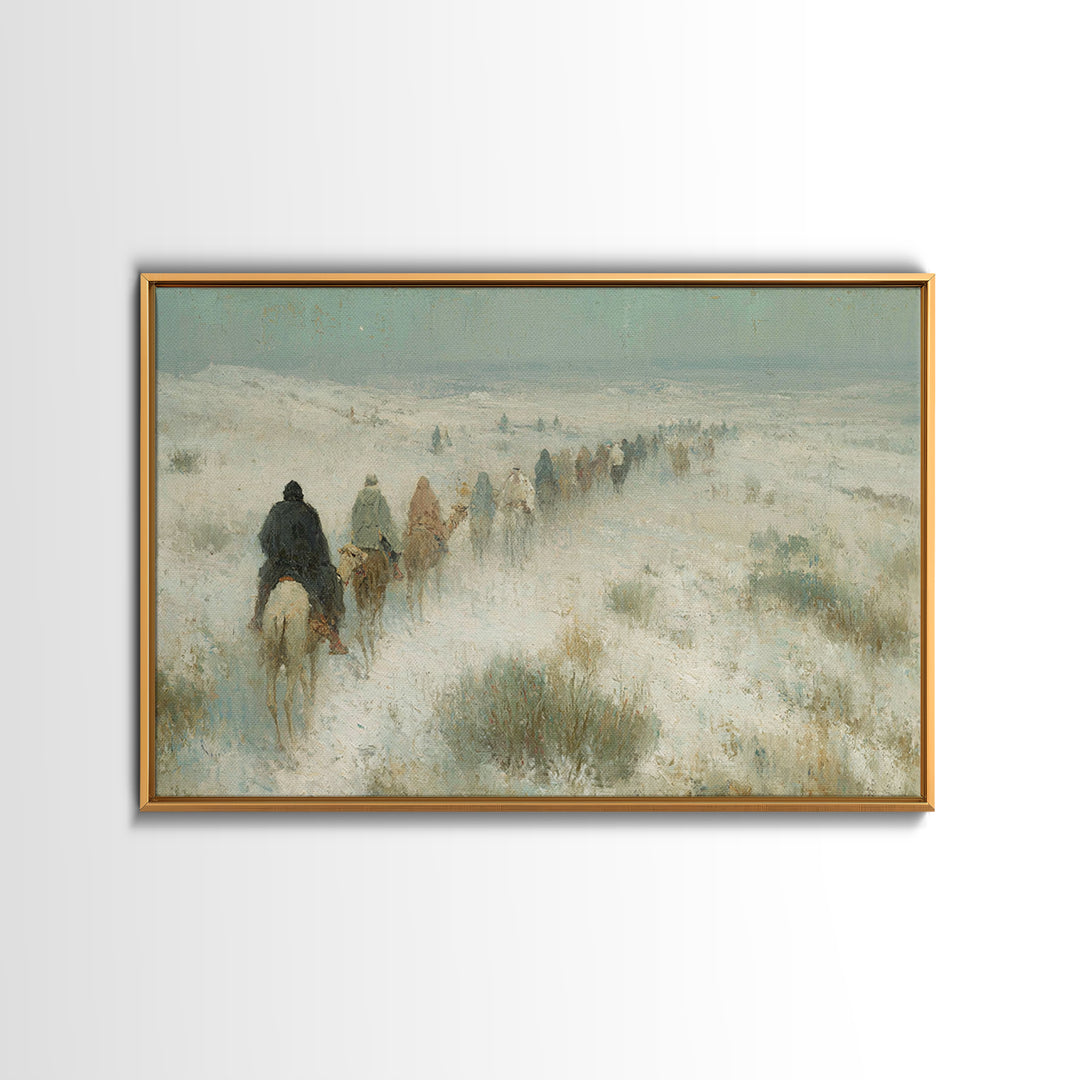 Messiah’s Star | Framed Canvas Print | Christian Christmas Art | Christian Art Painting | Jesus Painting | Christmas Wall Art | Christian A