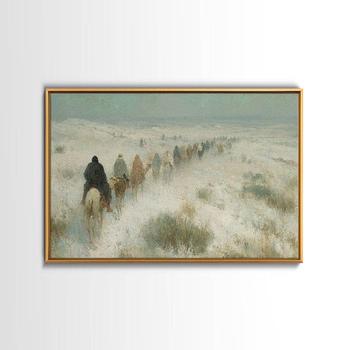 Messiah’s Star | Framed Canvas Print | Christian Christmas Art | Christian Art Painting | Jesus Painting | Christmas Wall Art | Christian A