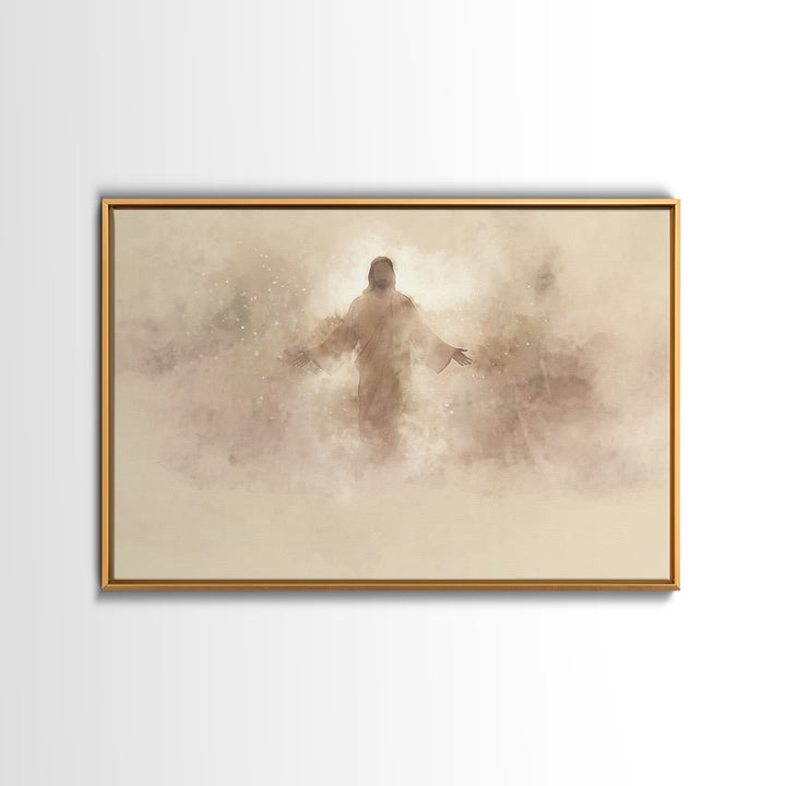 Radiant Messiah | Framed Canvas Print | Jesus Painting | Christian Art Canvas | Christian Wall Art | Christian Art | Christian Art Gift