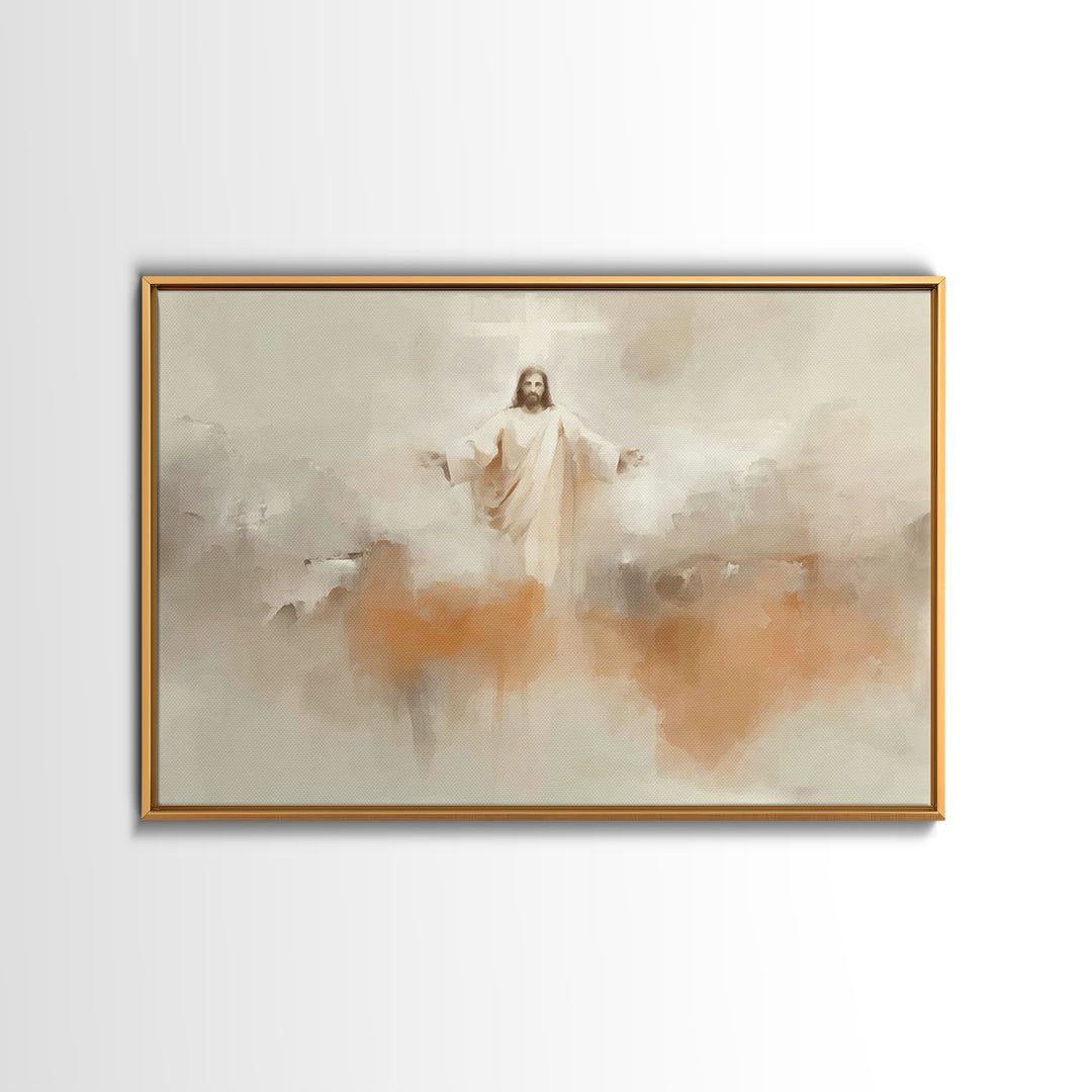 Light Of Mercy, Framed Canvas Print, Christian Wall Art, Christian Art Canvas, Jesus Painting, Christian Christmas Art, Christian Gift