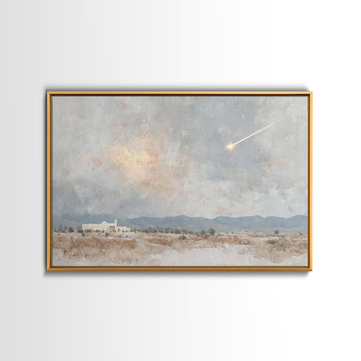 Guiding Light, Framed Canvas Print, Christian Wall Art, Christmas Art, Christian Art Canvas, Christian Christmas Art, Christian Decor For H