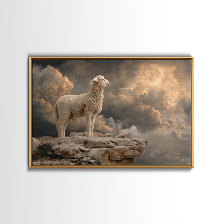 Dawn Of Faith – Framed Canvas Print – Christian Wall Art – Christian Art Canvas – Moody Christian Art – Christmas Art Work – Christian Chri