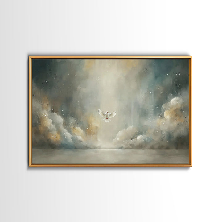 Humble Offering, Framed Canvas Print, Christian Art Canvas, Christian Wall Art, Jesus Painting, Christian Decor, Christmas Art