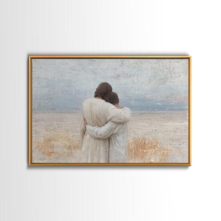 Quiet Restoration – Framed Canvas Print – Christian Wall Art – Christian Art Canvas – Subtle Christian Art – Modern Christian Painting – Ch