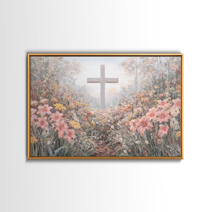 Garden Of Hope | Framed Canvas Print | Christian Art Canvas | Christian Wall Art | Jesus Christmas Art | Christian Gift Ideas | Modern Chri