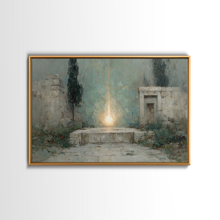 Heavenly Ascent | Framed Canvas Print | Christian Wall Art | Christian Art Canvas | Christian Art Gift | Vintage Christian Art | Jesus Pain
