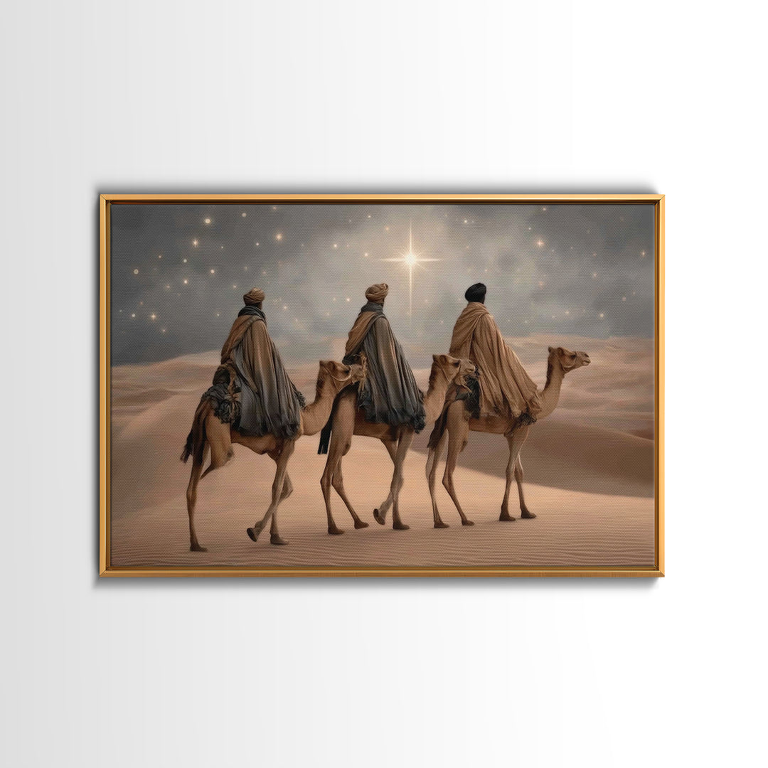 Fields Of Peace | Framed Canvas Print | Modern Christian Art | Christian Art Canvas | Jesus Painting | Christmas Art Work | Christian Gift