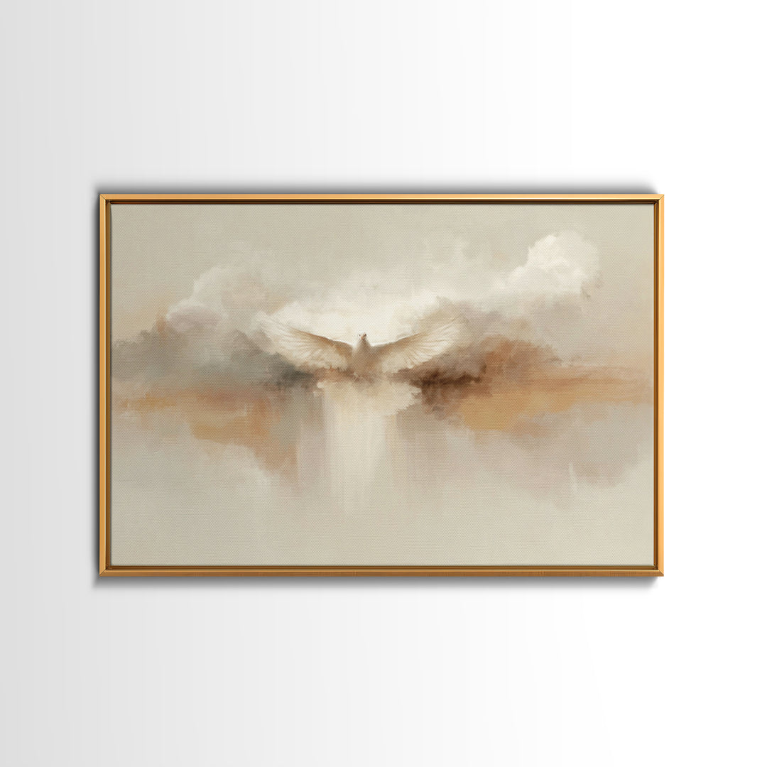 Divine Ascension, Framed Canvas Print, Christian Wall Art, Christian Art Canvas, Jesus Painting, Christmas Art, Christian Gift