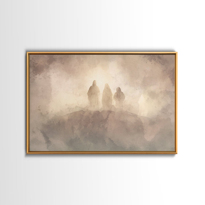 Divine Cloud Forms | Framed Canvas Print | Christian Art | Christian Art Canvas | Jesus Painting | Subtle Christian Art | Christian Wall Ar