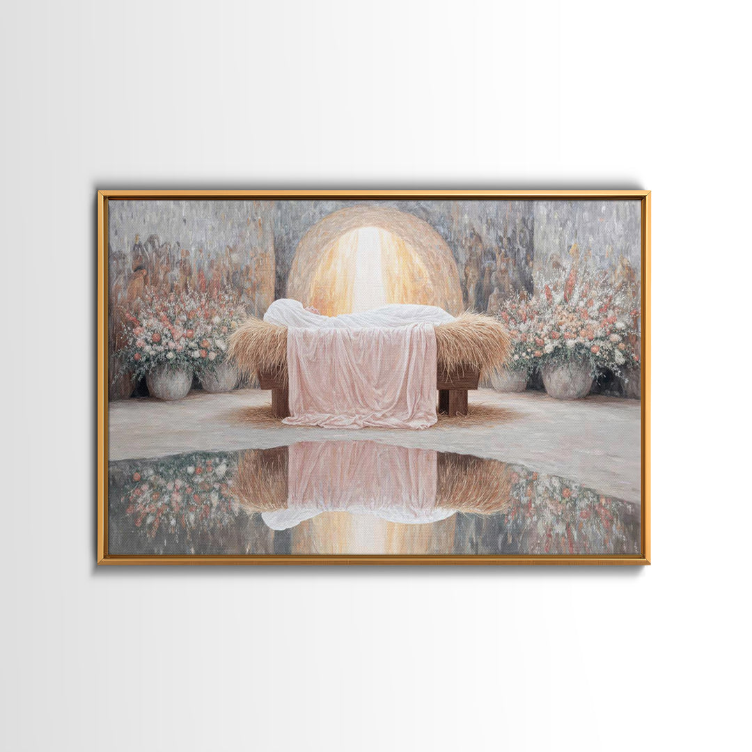 Star of Bethlehem – Framed Canvas Print – Christmas Wall Art – Christian Christmas Art – Christian Art Canvas – Christmas Art Prints – Chri