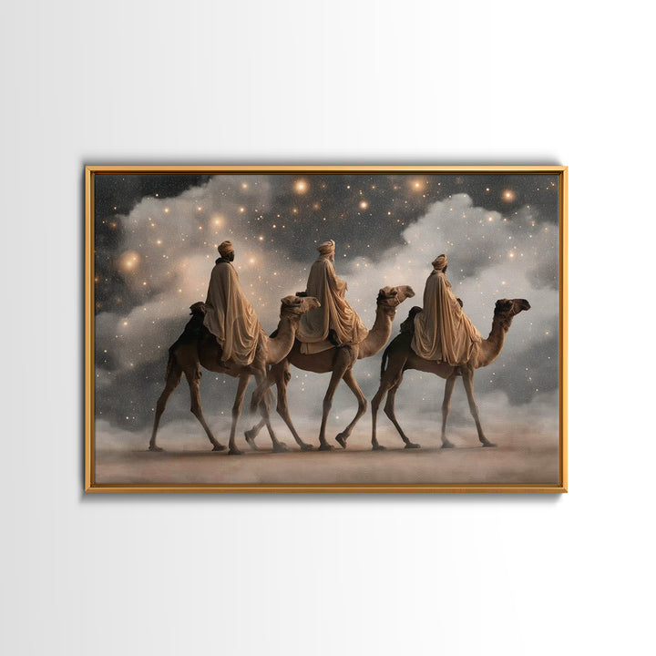 Threefold Glory – Framed Canvas Print – Christian Art Canvas – Christian Wall Art – Christmas Art Prints – Christian Christmas Art – Modern
