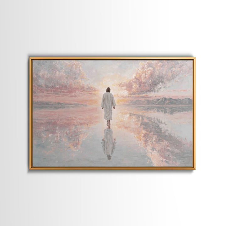 Dawn Of Mercy – Framed Canvas Print – Christian Wall Art – Jesus Painting – Christian Art Canvas – Christmas Wall Art – Christian Decor