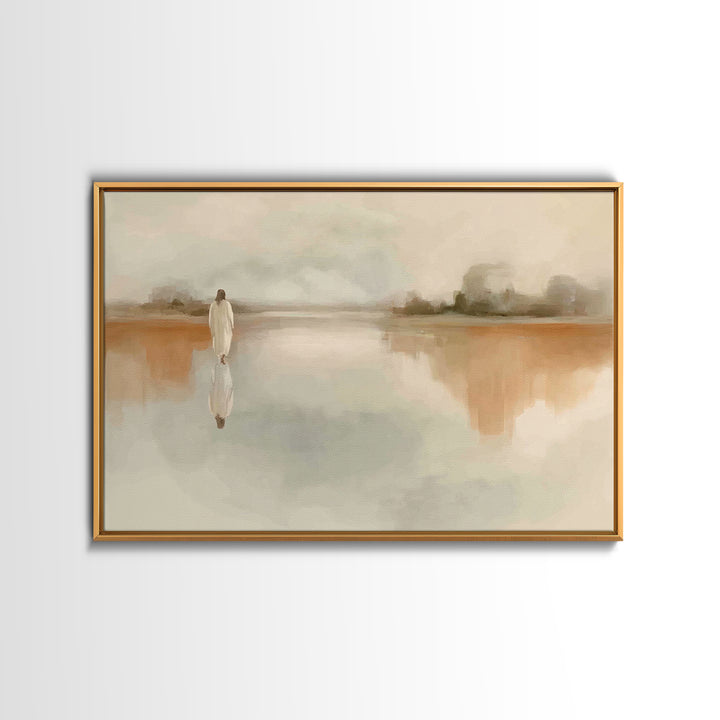 Quiet Eternal Path | Framed Canvas Print | Christian Art Canvas | Jesus Painting | Christian Wall Art | Christian Gift Ideas | Christmas Ar