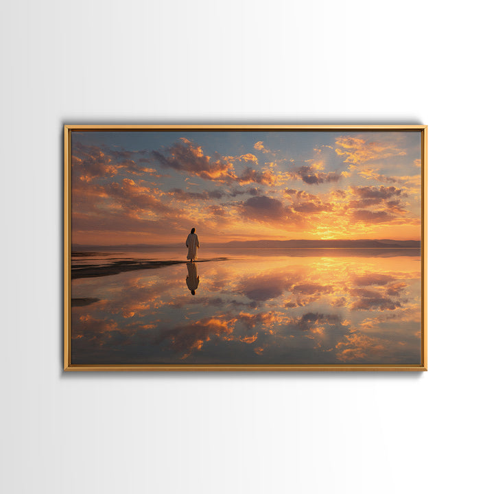 Radiant Hope Horizon | Framed Canvas Print | Christian Wall Art | Jesus Canvas Art | Christian Art Canvas | Christian Christmas Art | Chris