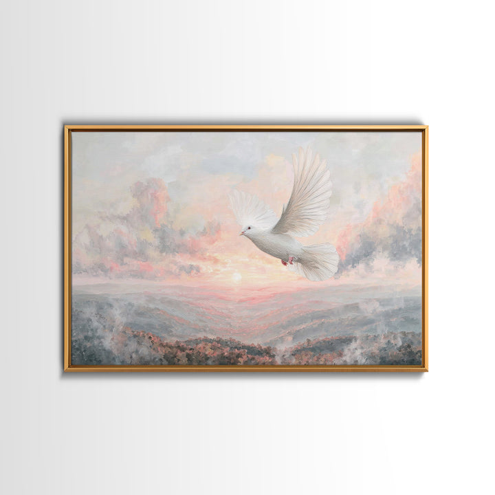 Dawnflight Of Grace | Framed Canvas Print | Christian Art | Christian Wall Art | Christian Art Canvas | Christmas Art Prints | Christian Gi