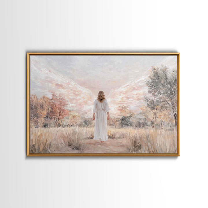 Angel Of Grace – Framed Canvas Print – Christian Art – Christian Wall Art – Christian Art Canvas – Christian Decor – Christian Painting
