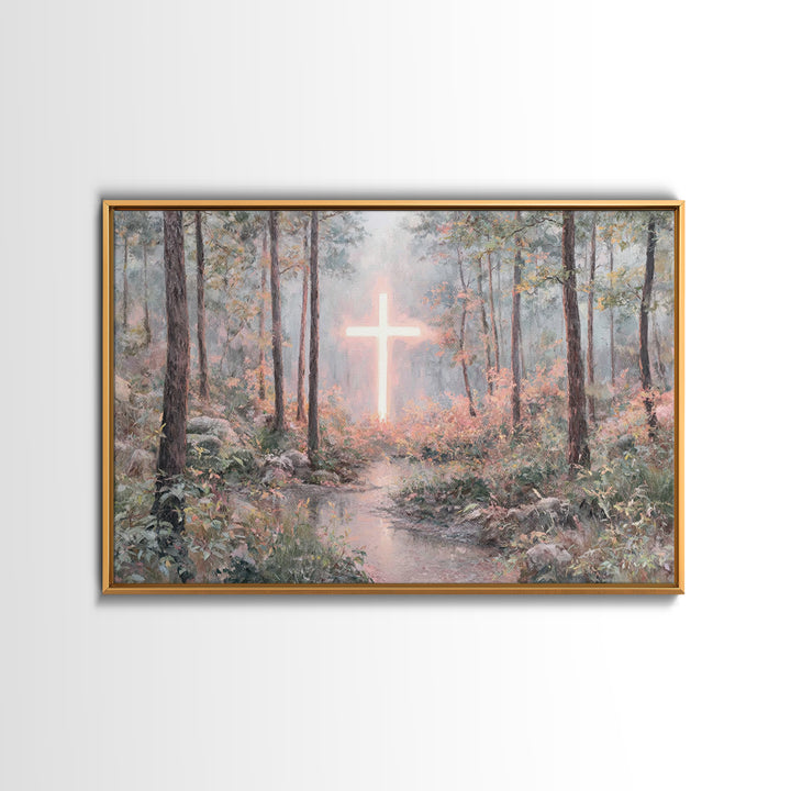Light Of Mercy – Framed Canvas Print – Christian Art Canvas – Modern Christian Art – Jesus Painting – Christian Wall Art – Subtle Christian