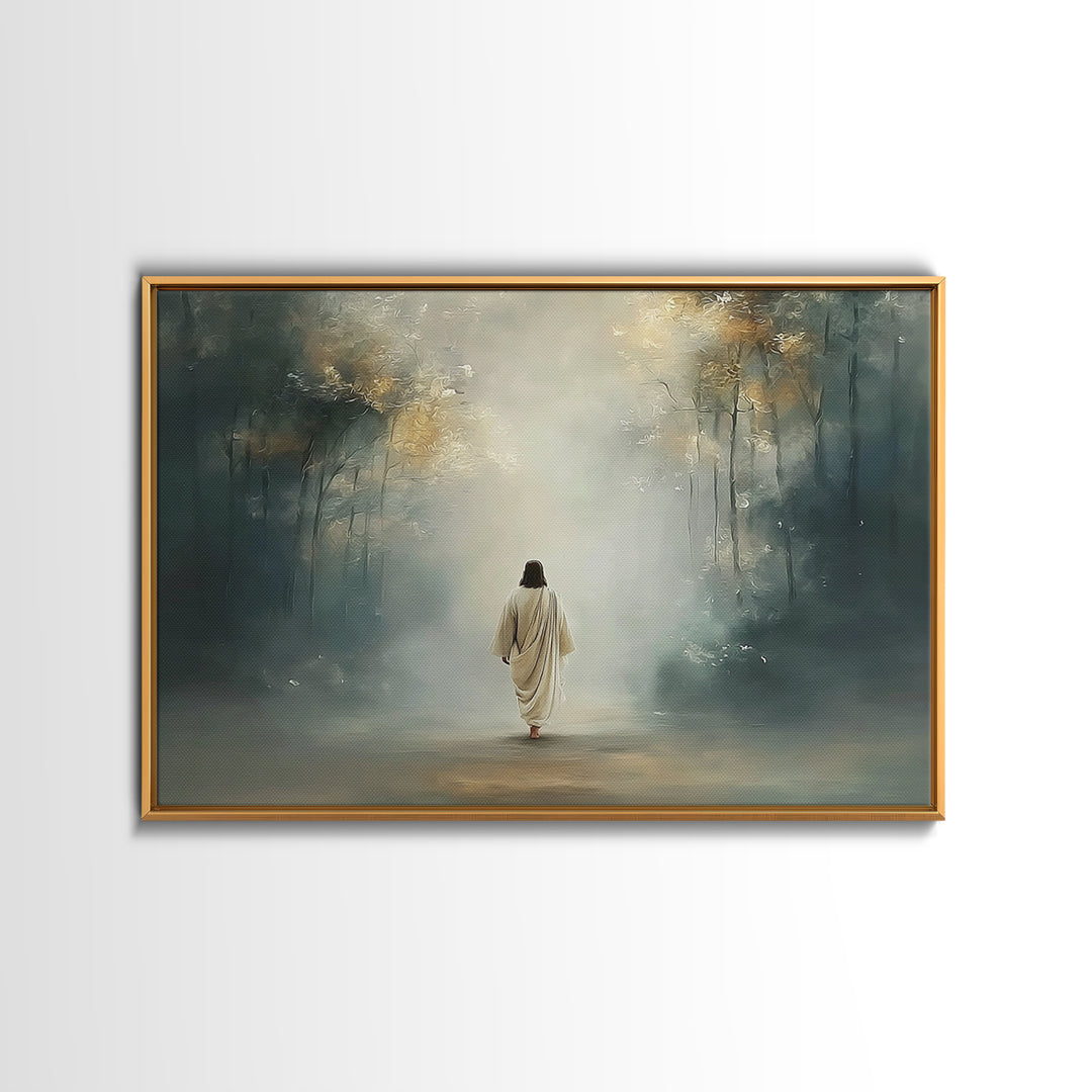 Upper Room Calm – Framed Canvas Print – Christian Art Canvas – Large Christian Painting – Jesus Painting – Christian Wall Art – Subtle Chri