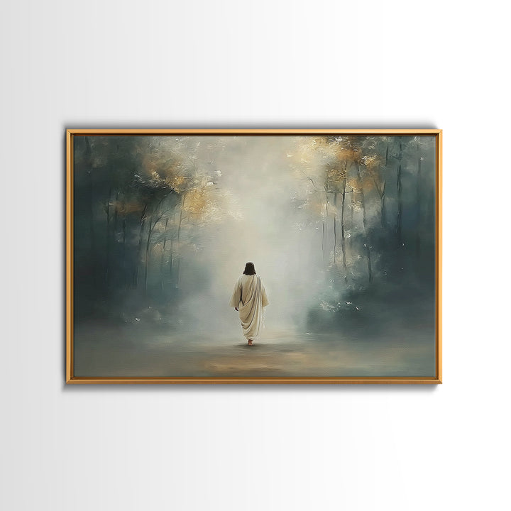 Upper Room Calm – Framed Canvas Print – Christian Art Canvas – Large Christian Painting – Jesus Painting – Christian Wall Art – Subtle Chri