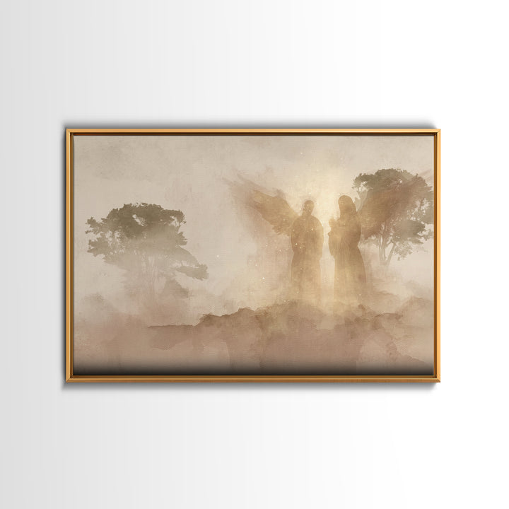 Wings Of Dawn – Framed Canvas Print – Christian Art Canvas – Christian Wall Art – Christian Painting – Christian Decor – Christian Gift