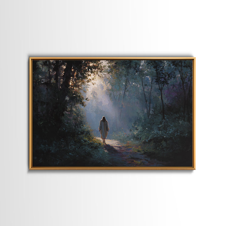 Blessed Fellowship – Framed Canvas Print – Christian Art Canvas – Christian Wall Art – Jesus Painting – Christian Christmas Art – Unique Ch