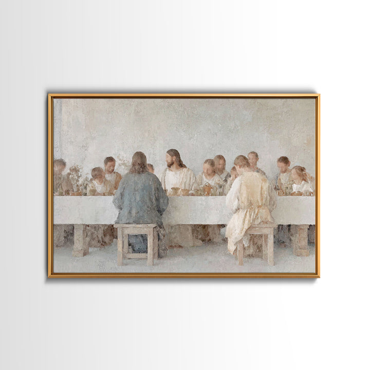 Pastoral Grace Path | Framed Canvas Print | Christian Wall Art | Christian Art Canvas | Christian Christmas Art | Jesus Painting