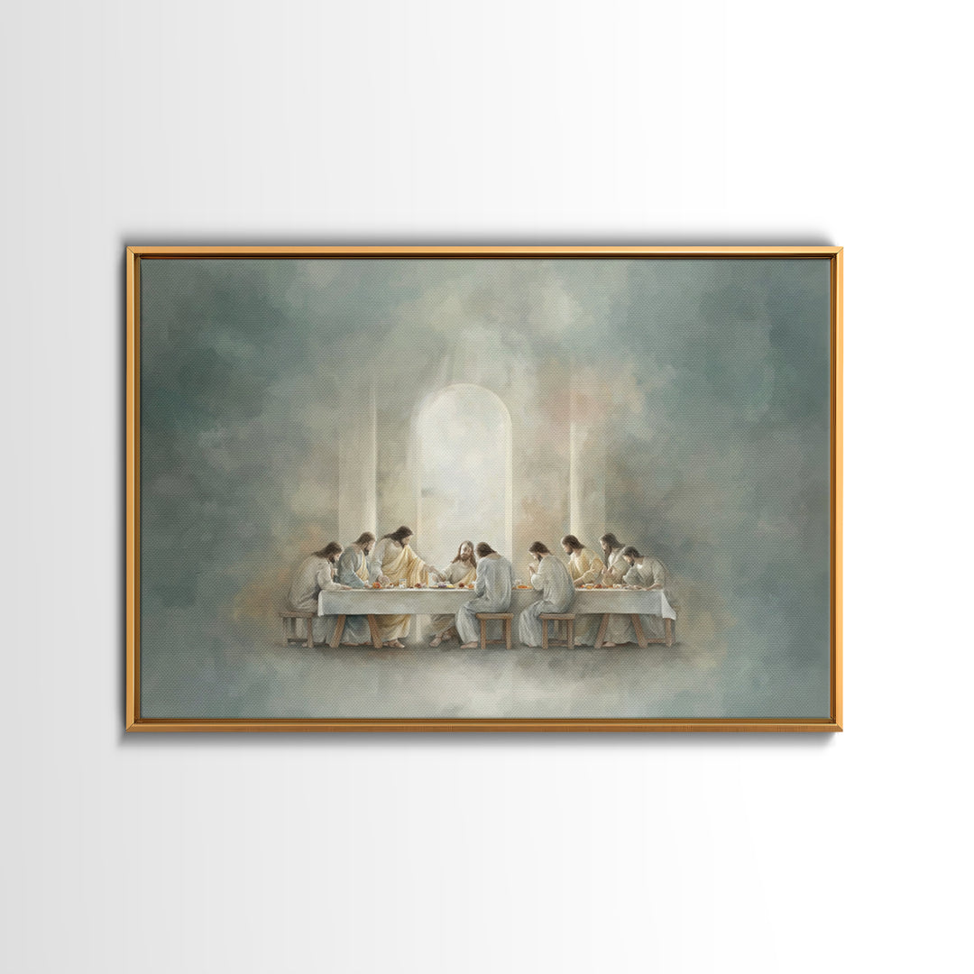 Path Of Grace, Framed Canvas Print, Jesus Painting, Christian Art Canvas, Christian Wall Art, Subtle Christian Art, Christian Gift
