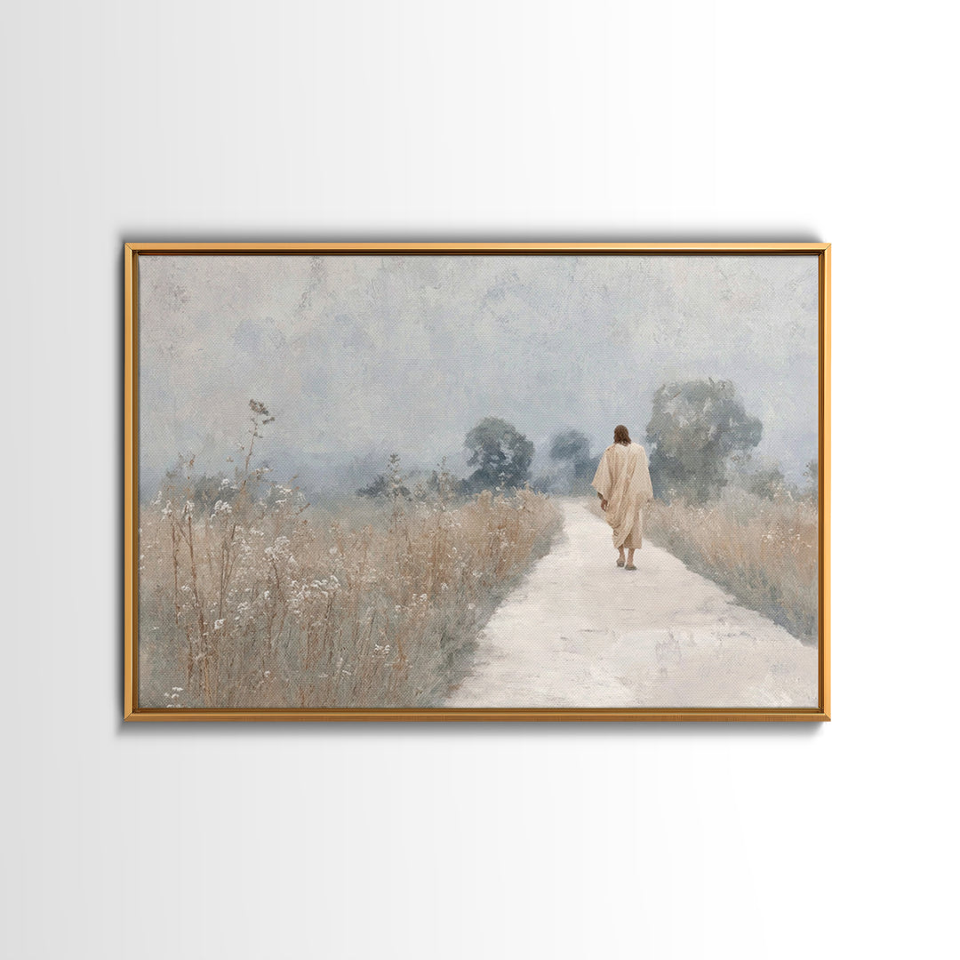 Blessings Of Dawn | Framed Canvas Print | Christian Wall Art | Christian Christmas Art | Jesus Art Print | Vintage Christian Art | Christia