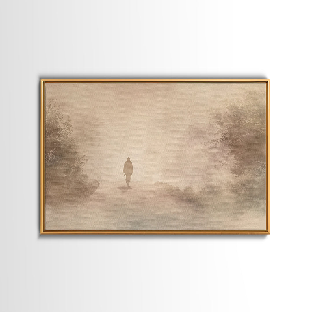Holy Night Child – Framed Canvas Print – Christian Christmas Art – Jesus Painting – Christian Art Canvas – Modern Christian Art – Christian