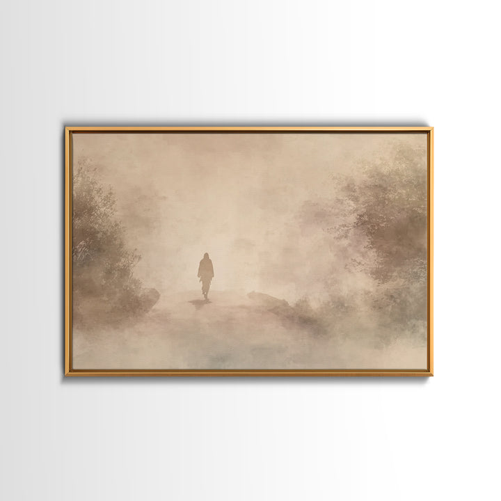 Holy Night Child – Framed Canvas Print – Christian Christmas Art – Jesus Painting – Christian Art Canvas – Modern Christian Art – Christian