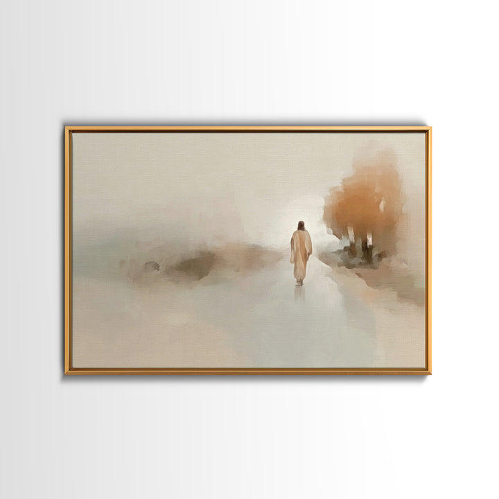Sacred Gentle Love, Framed Canvas Print, Christian Wall Art, Jesus Painting, Christian Art Canvas, Christian Christmas Art, Large Christian