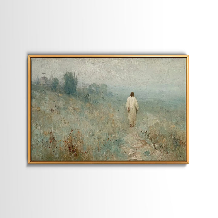 Blossoms Of Promise – Framed Canvas Print – Christian Wall Art – Jesus Painting – Christian Art Canvas – Christian Art – Modern Christian A
