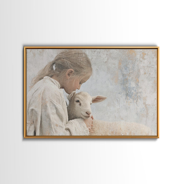Path Of Sacred Joy | Framed Canvas Print | Christian Art | Christian Art Canvas | Jesus Painting | Christian Wall Art | Christian Christmas