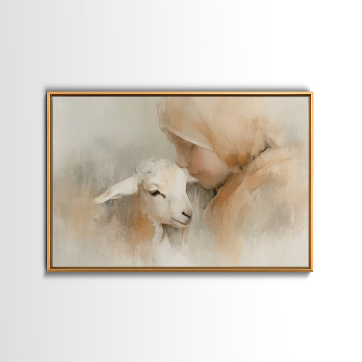 Blooming Way Of Hope | Framed Canvas Print | Christian Art Print | Christian Art Canvas | Christian Wall Art | Jesus Painting | Christian A
