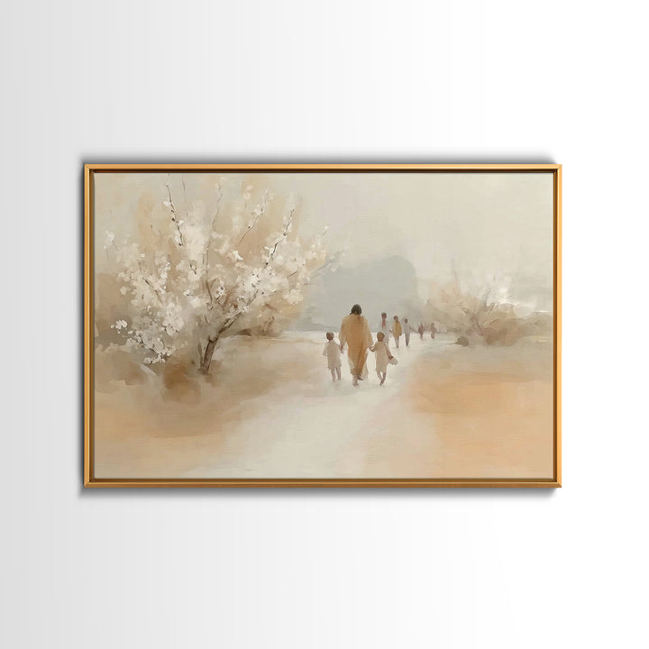Forest Of Promise, Framed Canvas Print, Christian Wall Art, Christian Art Canvas, Jesus Christmas Art, Modern Christian Art, Christian Gift