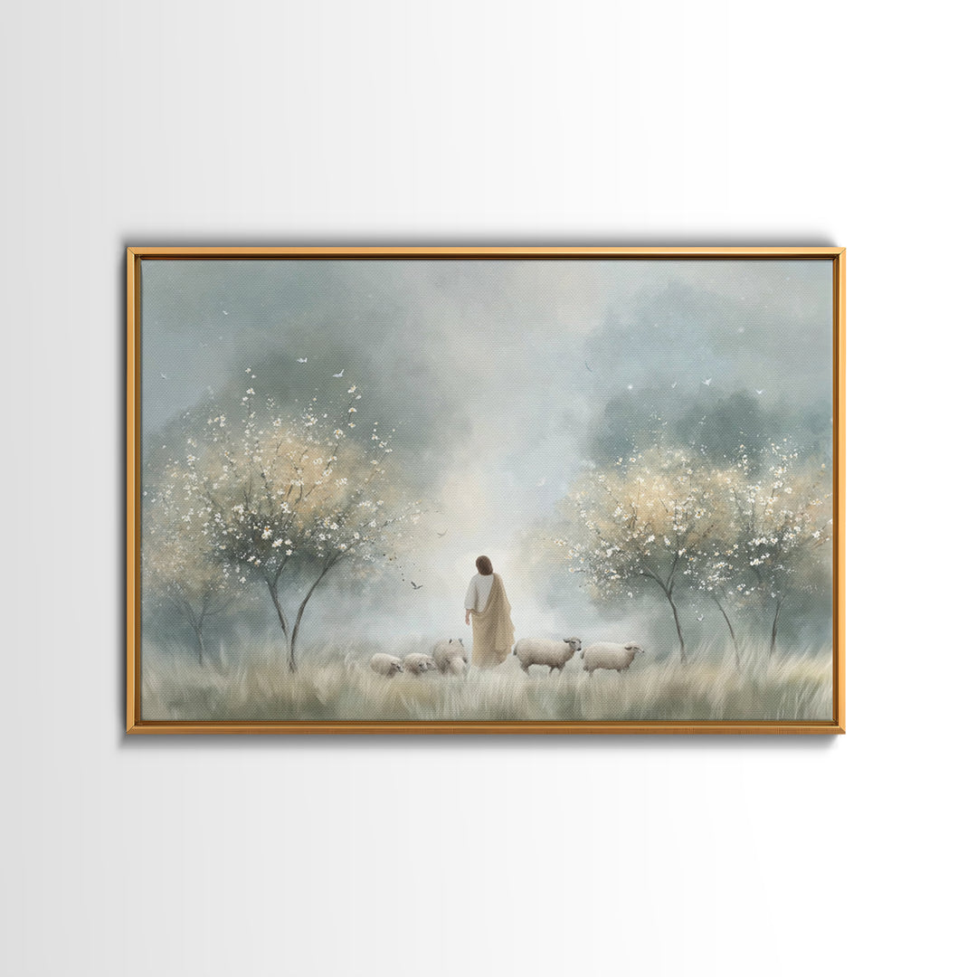 Angel Of Light – Framed Canvas Print – Christian Art – Christian Wall Art – Christmas Art – Christian Art Canvas – Christian Gift Ideas – C