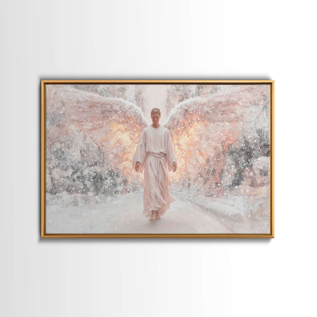 Dawn Of The Cross – Framed Canvas Print – Christian Wall Art – Christian Art Canvas – Modern Christian Art – Christian Painting – Christian